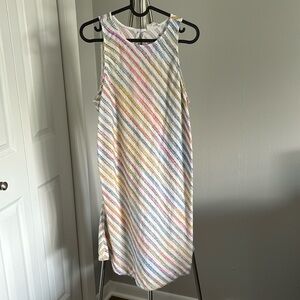 Lou & Grey Rainbow Stripe Swing Dress